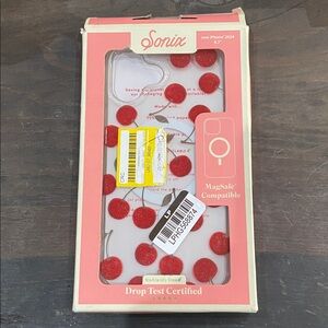 NEW iPhone 16 Plus Sonix “Cherry On Top” Case - Clear
